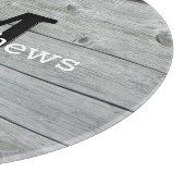 Planche À Découper Personnalisé Nom Rustique Pays Agritourisme Monogr (Coin)