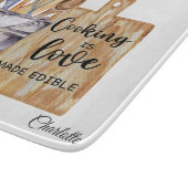 Planche à découper personnalisée à l'aquarelle (Coin)