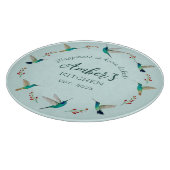 Planche à découper personnalisée Colibri (Coin)