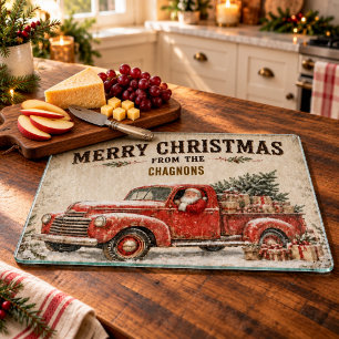 Planche à découper personnalisée de Noël Père Noël