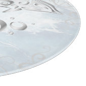 Planche à découper personnalisée en dauphin gris (Coin)