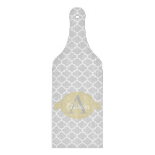 Planche à découper personnalisée en Quatrefoil jau