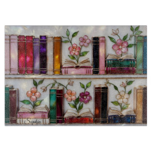 Planche à découper personnalisée en verre coloré a
