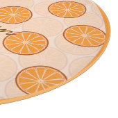 Planche à découper personnalisée nom fruit orange (Coin)