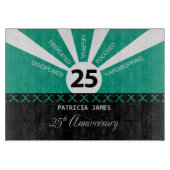 Planche À Découper Personnaliser, 25e anniversaire de l'employé (Devant)