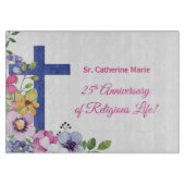 Planche À Découper Personnaliser, 25e anniversaire Nun vie religieuse (Devant)