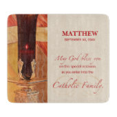 Planche À Découper Personnaliser, Félicitations RCIA, catholique, rou (Devant)