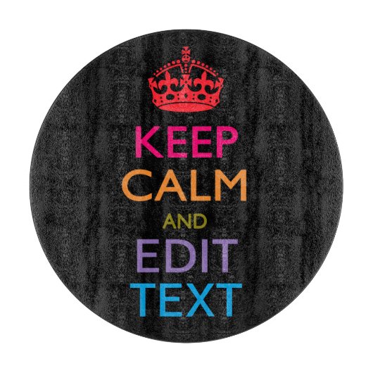 Planche À Découper PERSONNALISER LE CALME ET Éditer Votre Texte (Devant)