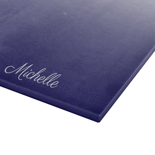 Planche À Découper Personnalized gradient ombre navy blue (Coin)