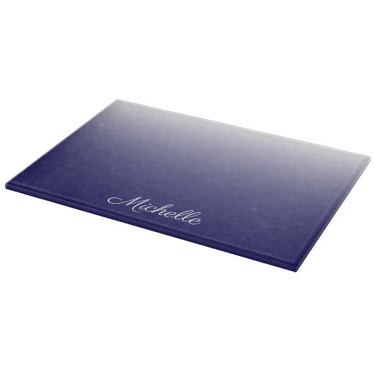 Planche À Découper Personnalized gradient ombre navy blue (Coin)