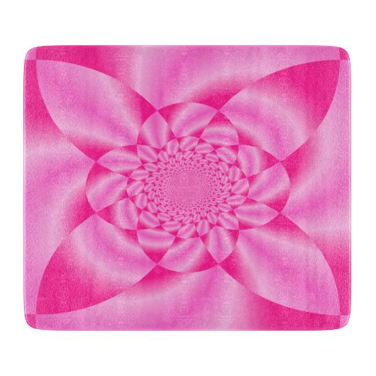 Planche À Découper Pétale de feuille rose (Devant)