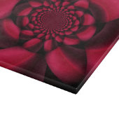 Planche À Découper Pétale Noir Rouge Rubis (Coin)