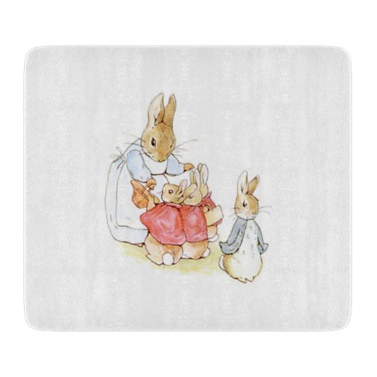 Planche À Découper Peter Rabbit et ses soeurs (par Beatrix Potter) (Devant)