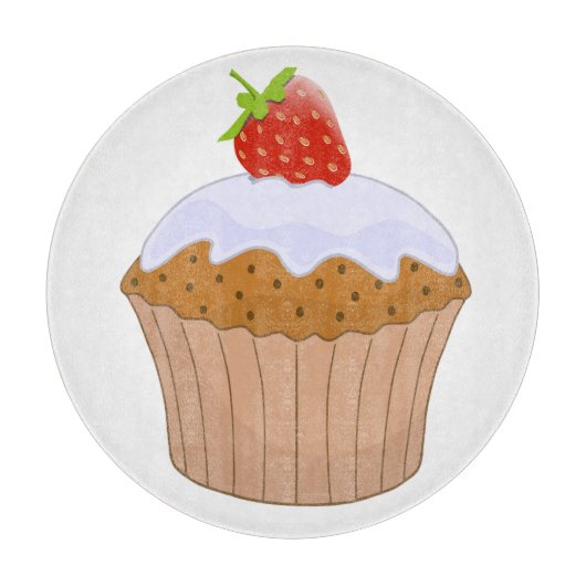 Planche À Découper Petit Bun à la Fraise Mignon (Devant)