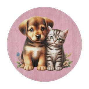 Planche À Découper Petit chiot/chaton