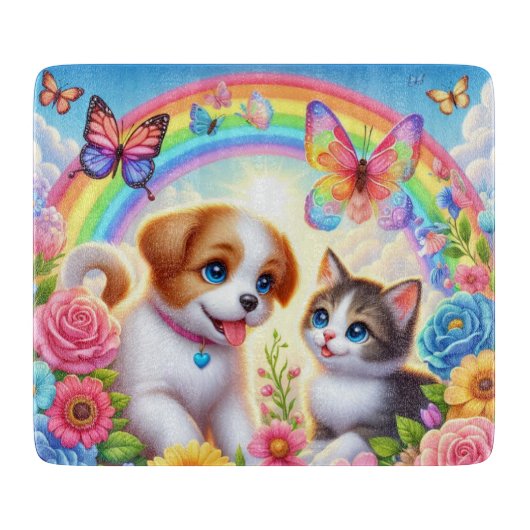 Planche À Découper Petit chiot/chiot/chaton (Devant)