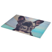 Planche À Découper Petit chiot français Bulldog Blue Cutboard (Coin)