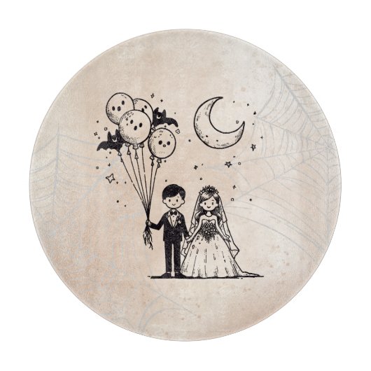 Planche À Découper Petit Couple Effrayant (Devant)