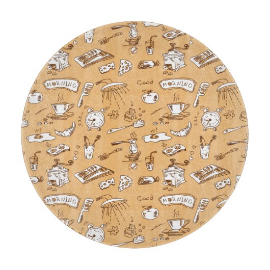 Planche À Découper Petit-déjeuner Motif 2 (Devant)