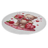 Planche À Découper Petit ours en peluche de la Saint-Valentin (Coin)