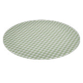 Planche À Découper Petit Sage et Gingham Blanc (Coin)