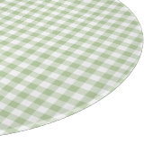 Planche À Découper Petit Sage et Gingham Blanc (Coin)