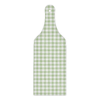 Planche À Découper Petit Sage et Gingham Blanc