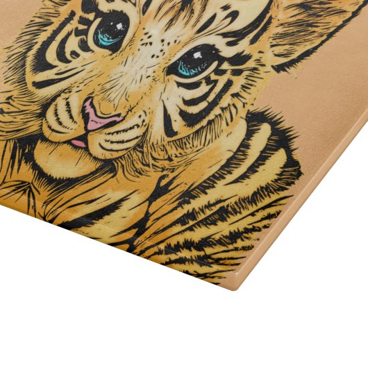 PLANCHE À DÉCOUPER PETIT TIGER (Coin)