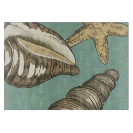 Planche À Découper Petit trio Shell Turquoise (Devant)