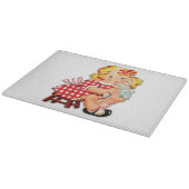 Planche À Découper Petite fille retro vintage poupée (Coin)