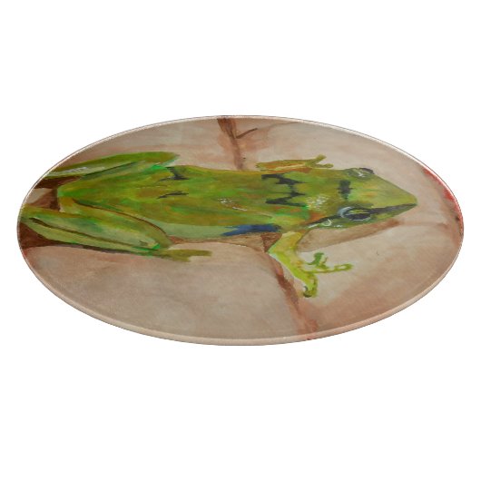 Planche À Découper Petite grenouille tropicale (Coin)