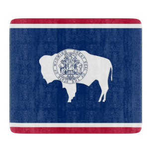 Planche À Découper Petite planche de coupe en verre avec drapeau du W