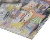 Planche À Découper Petite ville la nuit (Coin)