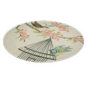 Planche À Découper Petits oiseaux perchés sur une branche et sur une  (Coin)