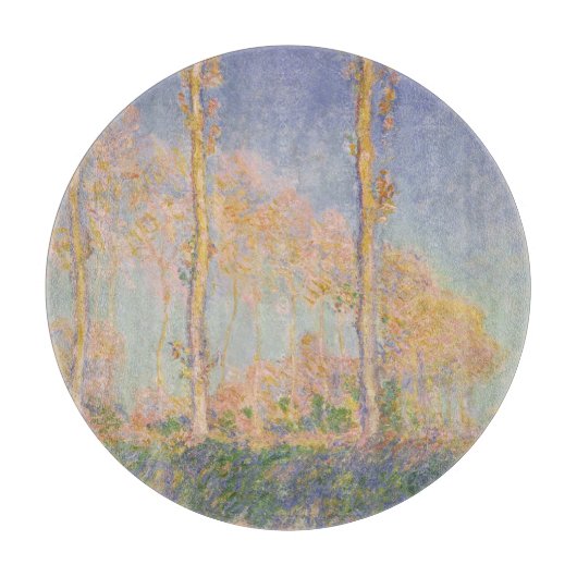 Planche À Découper Peupliers, paysage impressionniste, Claude Monet (Devant)