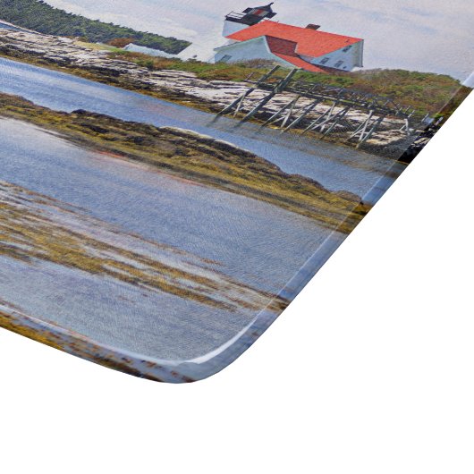 Planche À Découper Phare de Hendricks Head, Maine Cutting Board (Coin)