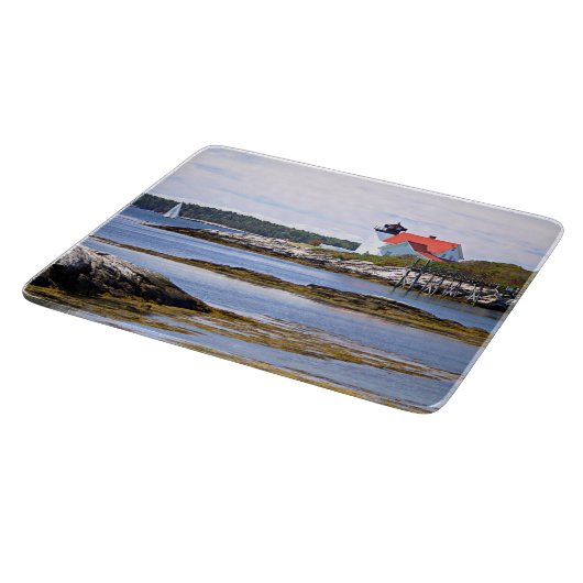 Planche À Découper Phare de Hendricks Head, Maine Cutting Board (Coin)
