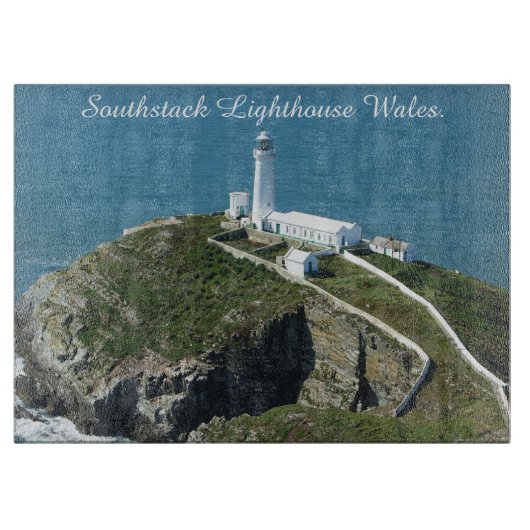 Planche À Découper Phare de Southstack au Pays de Galles. (Devant)
