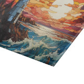 Planche À Découper Phare en verre coloré (Coin)