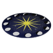 Planche À Découper Phases et étoiles du soleil, de la lune (Coin)