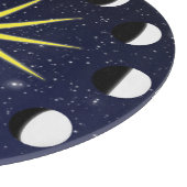 Planche À Découper Phases et étoiles du soleil, de la lune (Coin)
