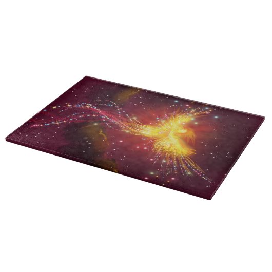 Planche À Découper Phoenix se lève dans un ciel pourpre (Coin)