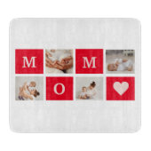 Planche À Découper Photo Collage Moderne & Best Mom Ever Cadeau (Devant)