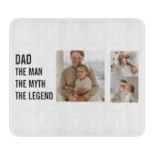 Planche À Découper Photo Collage moderne | Cadeau papa (Devant)