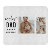 Planche À Découper Photo Collage moderne Happy Fête des pères Cadeau (Devant)