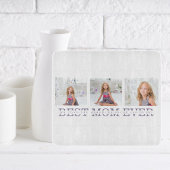 Planche À Découper Photo de collage moderne Meilleure mère Ever Purpl