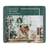 Planche À Découper Photo de famille moderne | Joyeux Joyeux Joyeux Bé (Devant)