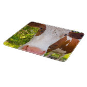 Planche À Découper Photo de la ferme de la vache (Coin)