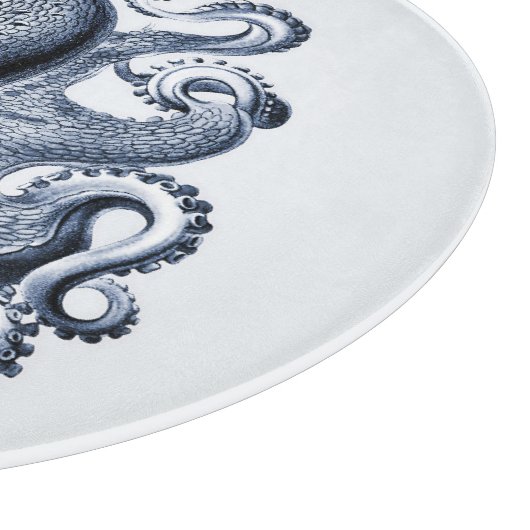 Planche À Découper Photo de la marine Blue Octopus par Ernst Haeckel (Coin)