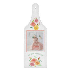 Planche À Découper Photo de Nana's Kitchen Watercolor Roses